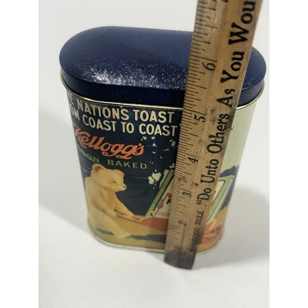 1984 Kellogg's Corn Flakes The Original And Best Tin Made England Kong Vintage